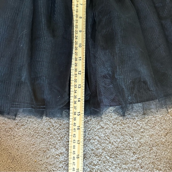 SHEIN Teen Black Layered Tulle Skirt Youth 12-13Y Fairy Ballet Halloween - Picture 4 of 7